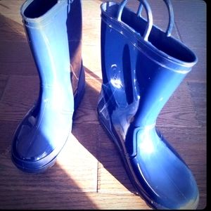 Boys Rain Boots, Size 4, Capelli of NY, Navy